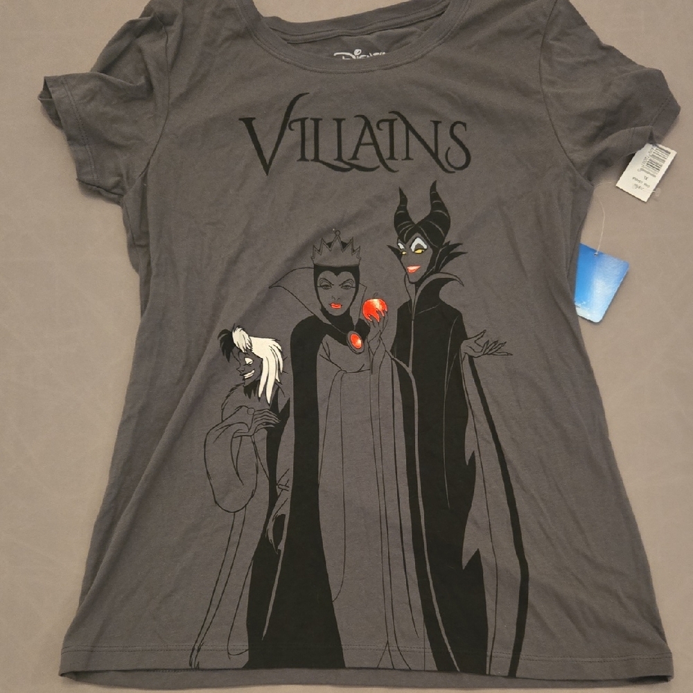 Disney Gray Villains Graphic Tee